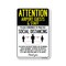 Signmission PSA, Airport Guests And Staff Practice Social Distancing, 14in X 10in Rigid Plastic, NS-P-1014-25383 OS-NS-P-1014-25383 - alternate 1
