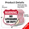Signmission Pool Safety Shield Sign Warning No Lifeg, 6 inch X 6 inch, Vinyl Decal, 5PK SHI-D-5PACK-6-431 - alternate 5