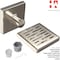 Hydroware Square Shower Drain, C06 Brushed, 6 Inches HYD-0016 - alternate 4