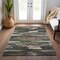 Homeroots 5' X 8' Charcoal Copper And Ivory Abstract Washable Indoor Outdoor Area Rug 612486 - alternate 5