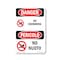 Signmission Safety Sign, OSHA Danger, 10" Height, Aluminum, No Swimming Bilingual, VI-1709 OS-DS-A-710-VI-1709 - alternate 1