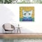 Trademark Fine Art Outdoor Canvas Art Melissa Averinos Kooky Cat II Wall Art for Patios, or Gardens WAP32179-OC2424WR - alternate 1
