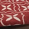 Homeroots 5' X 7' Brick Red And Ivory Geometric Indoor Outdoor Area Rug 572649 - alternate 6