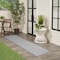 Homeroots 10' Blue And Ivory Geometric Indoor Outdoor Runner Rug 564057 - alternate 6