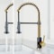 Vigo Edison Single Handle Pull-Down Sprayer Kitchen Faucet in Matte Brushed Gold and Matte Black VG02001MGMB - alternate 5