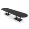 Skutchi Designs Racetrack Conference Table With Power, 48 in W, 168 in L, Black HAR-RAC-48X168-DOU.BK-U999ST19-NA - alternate 1
