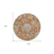 Homeroots 8' Orange Copper And Gray Round Floral Washable Indoor Outdoor Area Rug 589496 - alternate 5