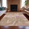 Homeroots 3' X 5' Copper And Ivory Abstract Washable Indoor Outdoor Area Rug 631335 - alternate 7