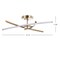 Jonathan Y Crucis 31.5" Modern Metal Integrated LED Semi Flush Mount, Gold JYL7031B - alternate 6