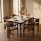 Leisuremod Velo Series Modern Dining Chair in Dark Natural Wood with Taupe Seat VCA-51DTP - alternate 6