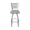 Holland Bar Stool Co 410 Jackie Stainless Steel 36in Swivel Bar Stool with Canter Folkstone Grey Seat 41036SS007 - alternate 7