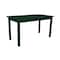 Homeroots 60" Dark Green Solid Wood Dining Table 548919 - alternate 4