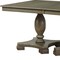 Homeroots 60" Gray Wood Removable Leaf Double Pedestal Base Extendable Dining Table 631272 - alternate 4