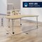 Flash Furniture Commercial Adjustable Height Kidney Activity Table with Locking Casters-LT NAT XU-A4872-KIDNY-LTNAT-T-P-CAS-GG - alternate 7