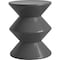 Leisuremod Aura Modern Side Table - Double Hourglass Design, ABS Plastic, Indoor/Outdoor Use AST15GR - alternate 1