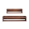 Homeroots Set Of Two Brown Wood Wall Mounted Floating Shelves 634535 - alternate 5