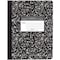 Roaring Spring Unruled Hard Cover Composition Book, 975 x 75 50 Sheets, Black Marble Cover, Black ROA77260 - alternate 1