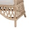 Bali & Pari Florence Bohemian Ivory Braided Rattan Arm Chair 248-13725-ZORO - alternate 7