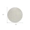 Homeroots 8' Beige And Ivory Round Damask Washable Indoor Outdoor Area Rug 595123 - alternate 5