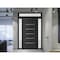 Vdomdoors Front Exterior Prehung Metal-Plastic Door, Manux 8415 Matte Black, 2 Side and Top Sidelite Transom,  MANUX8415EXD-BLK-W16+36+16xH80+14-RH - alternate 2