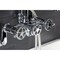 Kingston Brass Wall Mount Clawfoot Tub Faucet, Polished Chrome AE8451CG - alternate 5