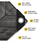 Core Tarps Extreme Heavy Duty 20 Mil Tarp Cover, Waterproof, UV Resistant Grey Wood/Black 9ft X 12ft CT-712-9X12 - alternate 4