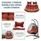 Leisuremod 2-Person Hanging Egg Chair Cushion, Weather-Resistant, Headrest & Zippered Cover ES52C-CHR - alternate 7