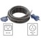 Ac Works Medical Grade Power Cord, 20 ft 5-15P to Right Angle C19, 15A Green Dot MD15ARC19-240 - alternate 4