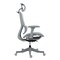 Homeroots Set of Two Gray Adjustable Height Swivel Rolling Office Chair 638366 - alternate 7