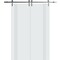 Sartodoors Modern Double Barn Door 56 x 80 inches, BASIC 0111 Arctic White, 13FT Silver Rail Track Set, Soli BASIC0111DB-S-MAW-56 - alternate 1
