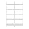 International Concepts Lean To Shelf Units with 5 Shelves, Set of 2 Pieces, Linen White K-SH69-2660-2 - alternate 1