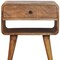 Homeroots 22" Brown Solid Wood Two Drawer Nightstand 701732 - alternate 6