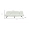 Homeroots 87" White Sofa With Black Legs 488840 - alternate 4
