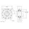 Ntn Disc Bearing, Flanged, 1.25 In. Sq. Bore FD209RK - alternate 3
