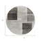 Homeroots 8' Ivory And Black Round Geometric Washable Indoor Outdoor Area Rug 631935 - alternate 7
