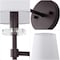 Jonathan Y Olivia 6.5 in. 1-Light Contemporary Traditional Candlestick Metal/Crystal LED Vanity Light w/Fabric JYL9920C - alternate 10