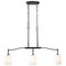 Nuvo Liam, 3 Light Island Pendant, Matte Black, White Opal Glass 60/8218 - alternate 5