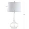 Jonathan Y Bette 28.5" Glass Teardrop LED Table Lamp, Clear, 2PK JYL1079C-SET2 - alternate 9