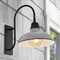 Jonathan Y Stanley 12.25" 1-Light Farmhouse Industrial Iron LED Gooseneck Arm Outdoor Sconce, Gray JYL7614D - alternate 8