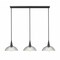 Z-Lite Lunelle Matte Black 3 Light Linear Chandelier 3051P12-3L-MB - alternate 4
