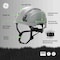 Ge Safety Helmet, Non-Vented, Gray GH401G - alternate 3
