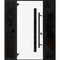 Vdomdoors Front Exterior Prehung Steel Door Ronex0162 Red Oak 2 Sidelight Exterior Windows Sidelites Entry RONEX0162EXD-RED-W14+36+14 X H80-RH-I - alternate 1