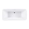 Kingston Brass 71-Inch Acrylic Oval Rectangular Double Ended Pedestal Tub with Drain, No Faucet Drillings VTSQ713224C422 - alternate 1