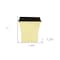 Homeroots 7in Gold Recycled Plastic Indoor Outdoor Square Pot Planter 488275 - alternate 4