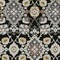 Homeroots 5' X 8' Black Gray And Brown Oriental Washable Indoor Outdoor Area Rug 597663 - alternate 5