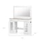 Homeroots 43" White Wood Lighted Mirrored Dresser 691697 - alternate 4