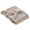 Homeroots 60" X 50" Beige Woven Cotton Striped Throw Blanket with Fringe 516617 - alternate 4