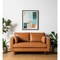 Homeroots 65" Tan Leather Sofa With Brown Legs 607312 - alternate 5