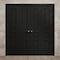 Sartodoors Sliding Closet Double Bi-fold Doors 72 x 80 inches, Ego 5012 Painted Black Oak, Sturdy Tracks Mold EGO5012DBF-CHK-72x80 (4* 18x80) - alternate 4