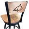 Holland Bar Stool Co 30" Blk Wrinkle Montana State Swivel Bar Stool, Laser Engraved Back L03830BWMedMplAMontStMedMpl - alternate 1